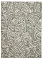 Outdoor Washable Largo Ivory & Green 7' x 9' Area Rug