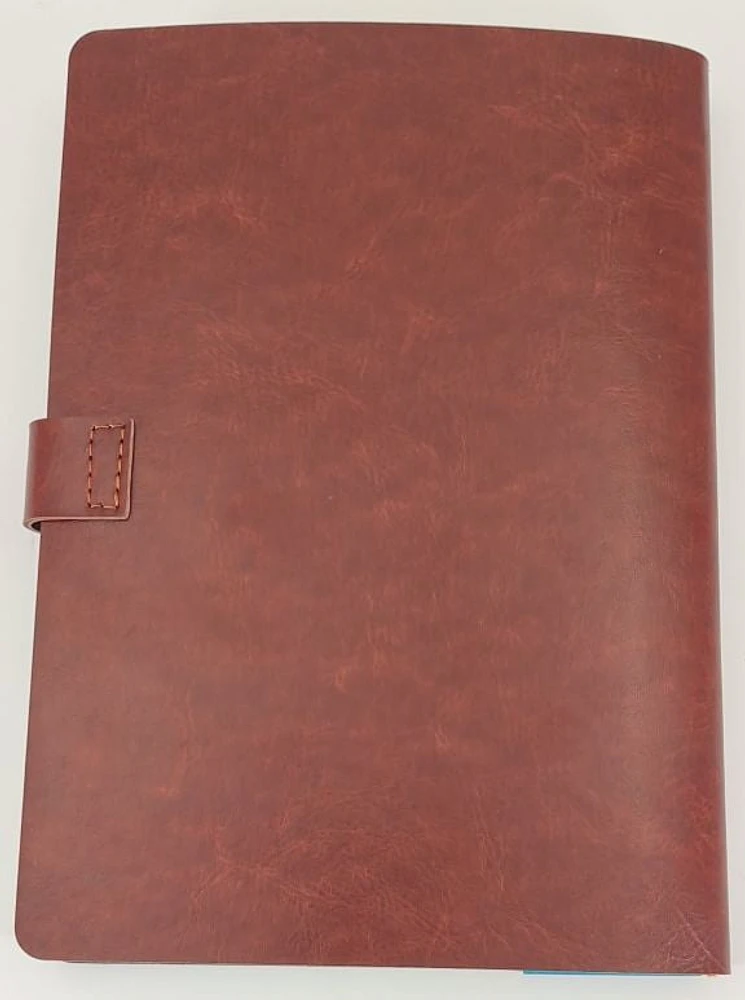 PEN+GEAR A5 LUXURY LEATHER JRNL DK BROWN, JOURNAL