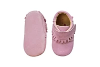 Rose et Chocolate Baby MoccasinZ