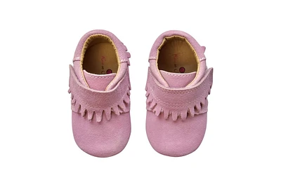 Rose et Chocolate Baby MoccasinZ