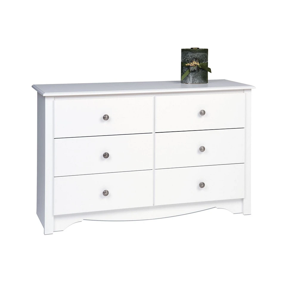 Prepac Monterey White Children’s 6-Drawer Dresser