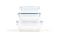 6PC BISTRO FOOD STORAGE SET, 6pc Locking Lid Food Storage Set