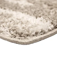 MAINSTAYS 48"x66" Grey and White Tufted Sanborn Shag Rug