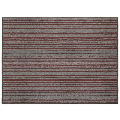 MAINSTAYS 36"x48" Rectangular Grey and Red Tufted Floor Mat