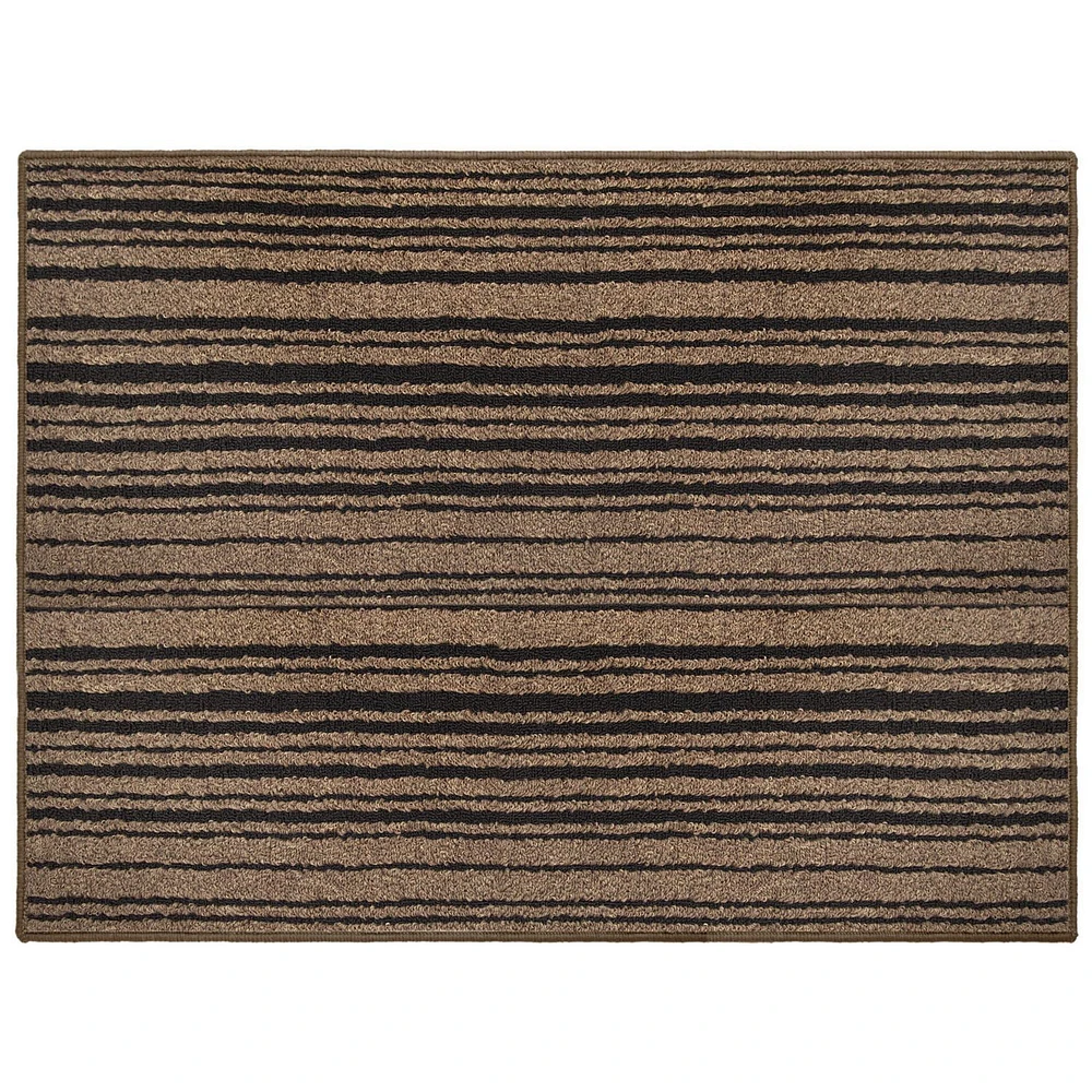 MAINSTAYS 36"x48" Rectangular Brown and Black Tufted Floor Mat