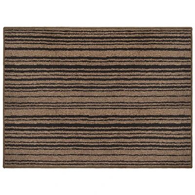 MAINSTAYS 36"x48" Rectangular Brown and Black Tufted Floor Mat