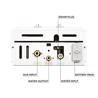 Eccotemp L10 3.0 GPM Portable Outdoor Water Heater w/  EccoFlo Diaphragm 12V Pump & Strainer