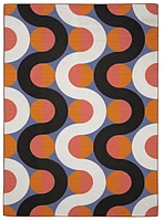 Outdoor Washable Jupiter Orange & Pink 2' x 3' Accent Rug