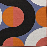 Outdoor Washable Jupiter Orange & Pink 2' x 3' Accent Rug