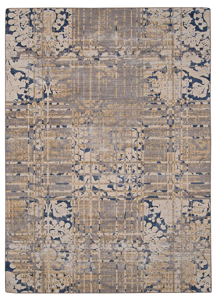 Outdoor Washable Ocala Navy & Sand 5' x 7' Area Rug