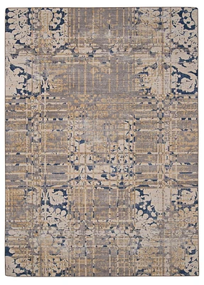 Outdoor Washable Ocala Navy & Sand 5' x 7' Area Rug