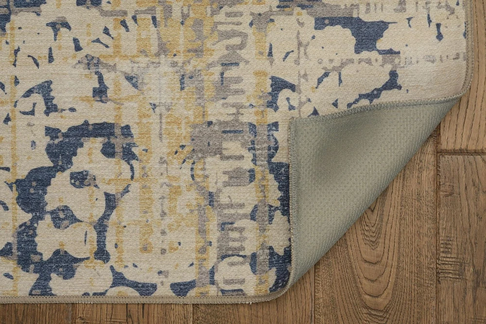 Outdoor Washable Ocala Navy & Sand 5' x 7' Area Rug