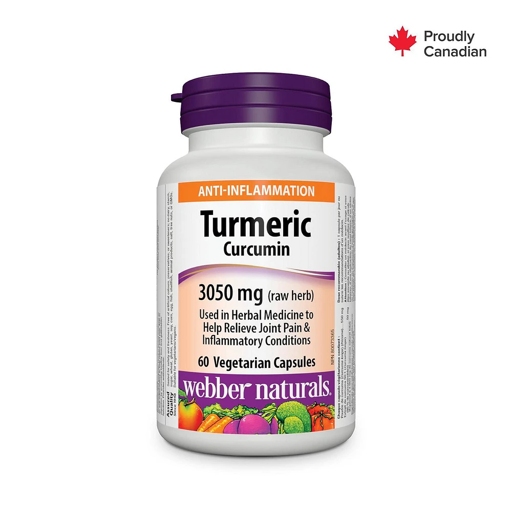 Webber Naturals® Turmeric Curcumin 3,050 mg (raw Herb