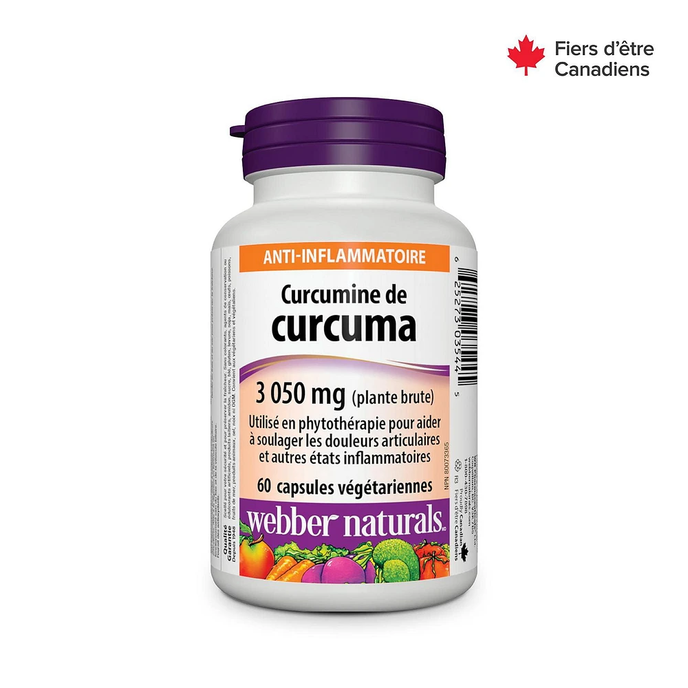 Webber Naturals® Turmeric Curcumin 3,050 mg (raw Herb