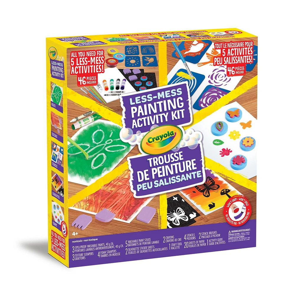 Crayola Less Mess Painting Activity Kit, Less Mess Painting