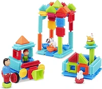 Battat - Bristle Blocks - Deluxe Builder Case - 113 pieces