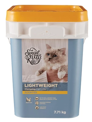 Litière agglomérante poids léger parfumée multi-chats Special Kitty 7,71 kg