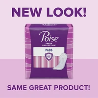 Poise Incontinence Pads for Women, 4 Drop, Moderate Absorbency, 54 - 66 Pads