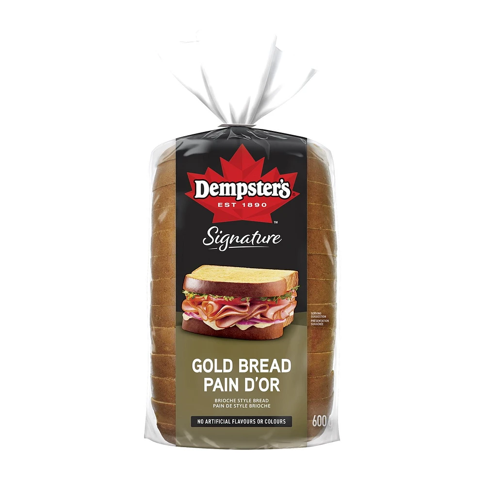 Dempster’s® Signature™ Brioche Style Gold Bread, 600 g