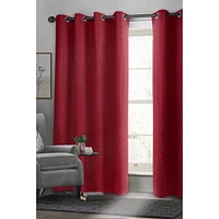 Safdie & Co. Curtain Woven Blackout 54X84L Red Geo