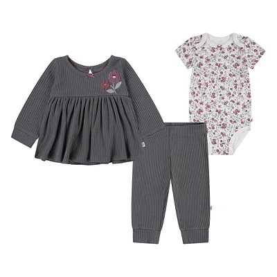 Huggies® Flower Playwear Organic 3-Piece Set