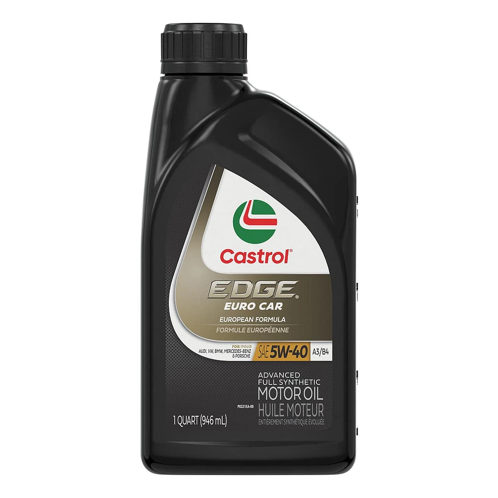 Castrol EDGE 5W40 Full Synthetic 946 mL, A premium fully-synthetic motor oil