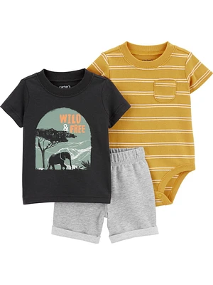 Carter's Child of Mine IB 3pc Outfit Set - Wild and Free