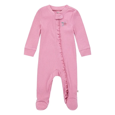 Huggies® Ruffled 2-Way Zip Organic Coveralls