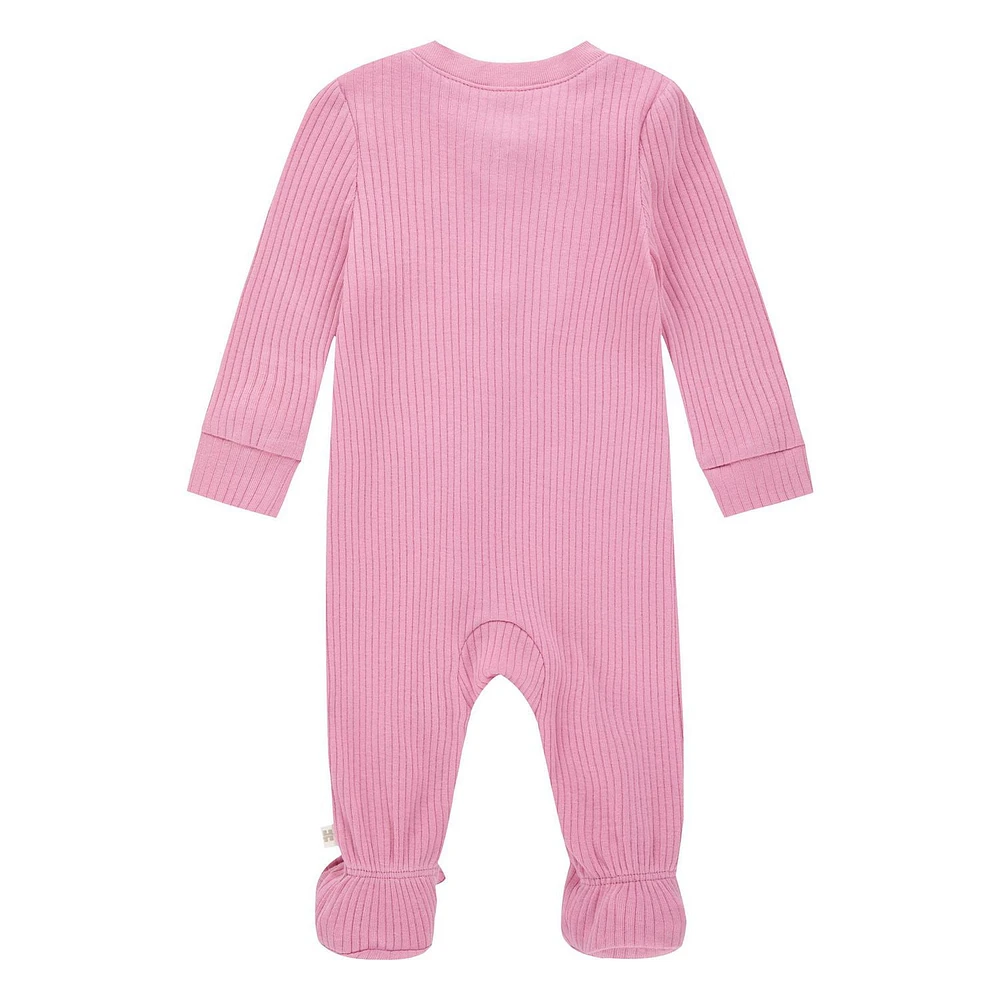 Huggies® Ruffled 2-Way Zip Organic Coveralls