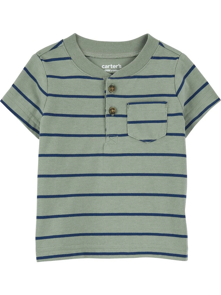 Carter's Child of Mine IB 3pc Outfit Set - Navy Stripe