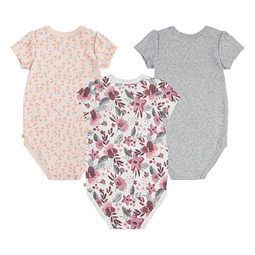 Ensemble de 3 cache-couches biologique à manches courtes Huggies®