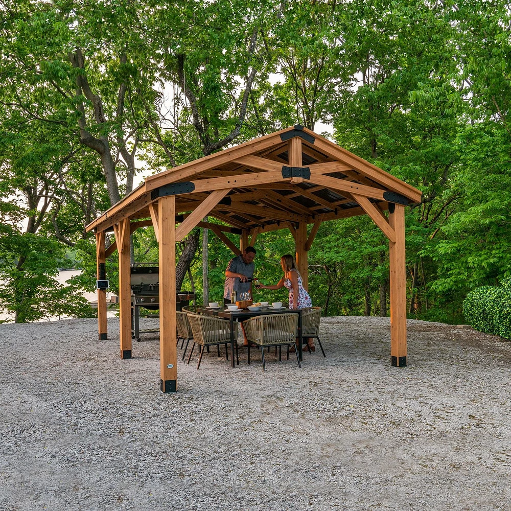 Backyard Discovery 20' x 12' Norwood Cedar Gazebo