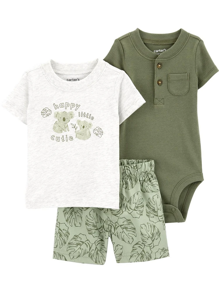 Carter's Child of Mine IB 3pc Set - Olive Koala