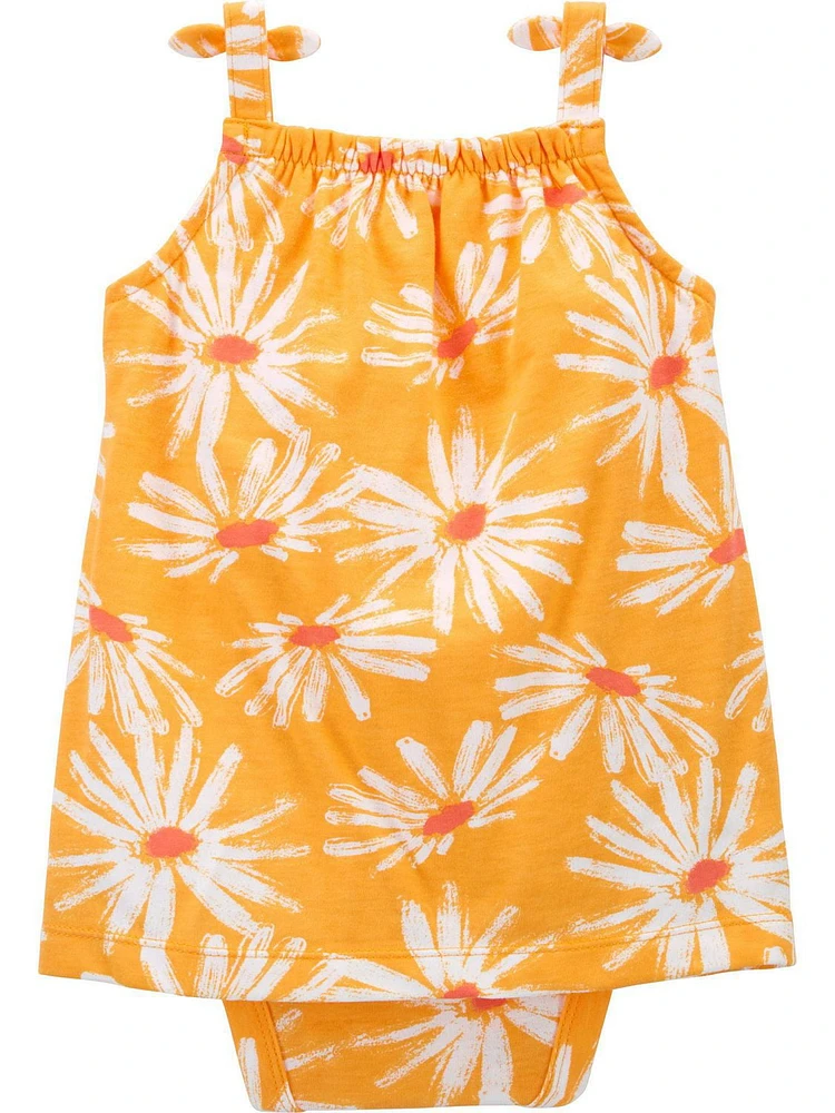 Carter's Child of Mine IG Sunsuit - Orange Flower