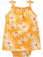 Carter's Child of Mine IG Sunsuit - Orange Flower