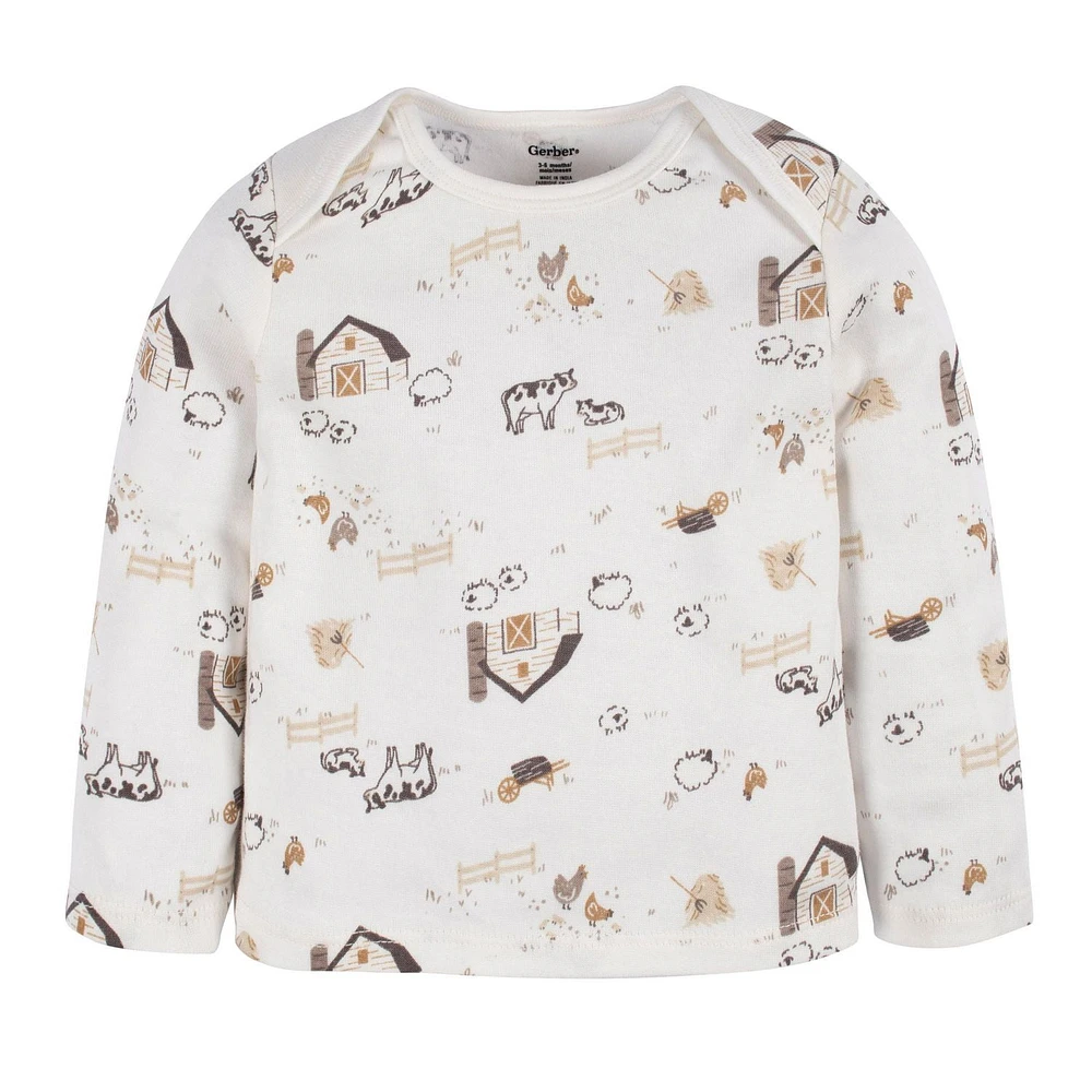Gerber Ensemble 3 Pièces Bonnet, Chemise et Pantalon pour Bébé
