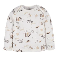 Gerber Ensemble 3 Pièces Bonnet, Chemise et Pantalon pour Bébé