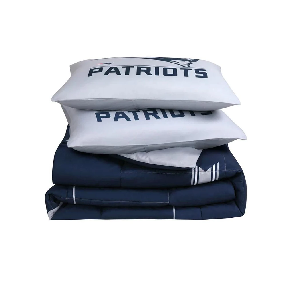 NFL New England Patriots 3Pc Comforter Set-FQ