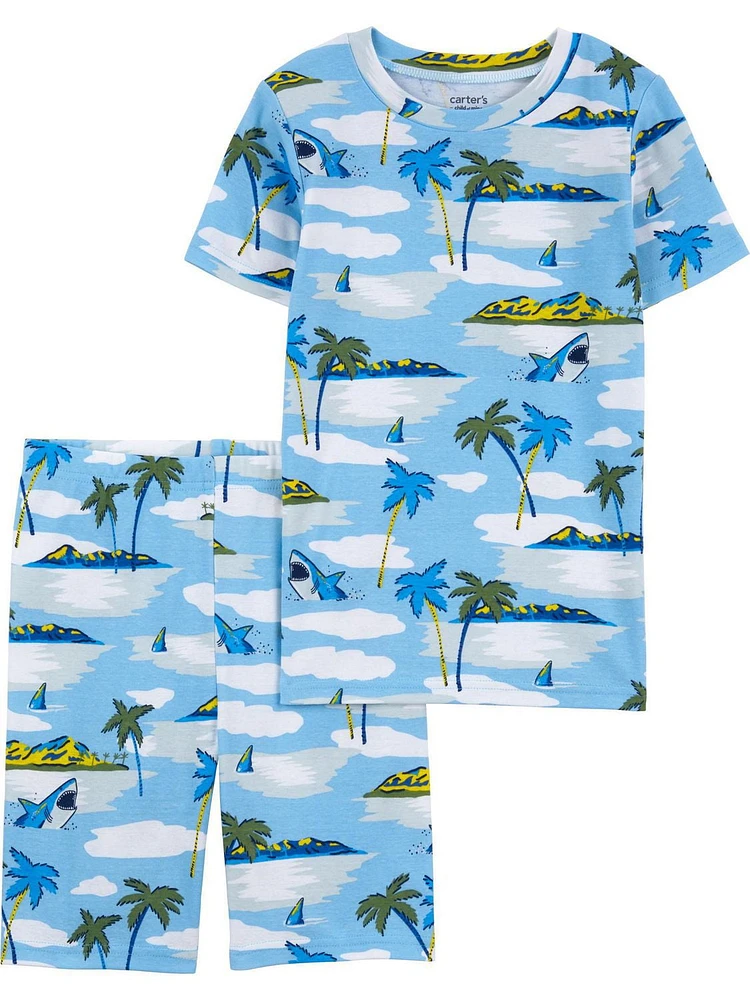 Carter's Child of Mine 4pc PJ - Blue Shark