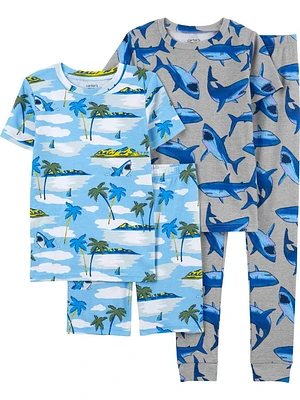 Carter's Child of Mine 4pc PJ - Blue Shark