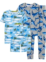 Carter's Child of Mine 4pc PJ - Blue Shark