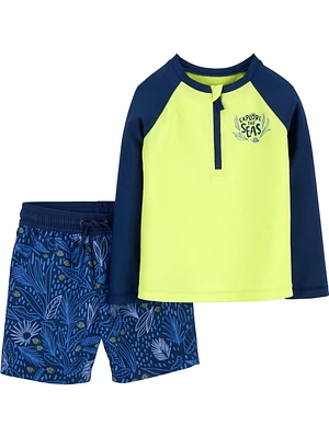 Maillot de bain 2 pièces Carter's Child of Mine TB - Feuille bleue