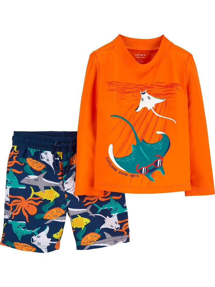 Carter's Child of Mine IB 2pc Swim- Sting Ray