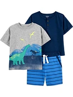 Carter's Child of Mine Toddler boys 3pc set - Blue Dino