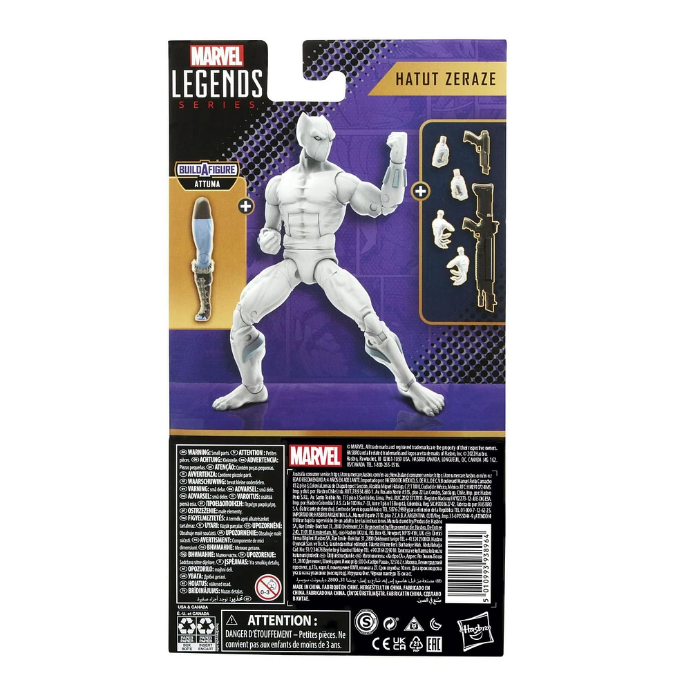 Marvel Legends Series Black Panther Hatut Zeraze 6-inch Marvel Comics Action Figure Toy, 6 Accessories, 1 Build-A-Figure Part