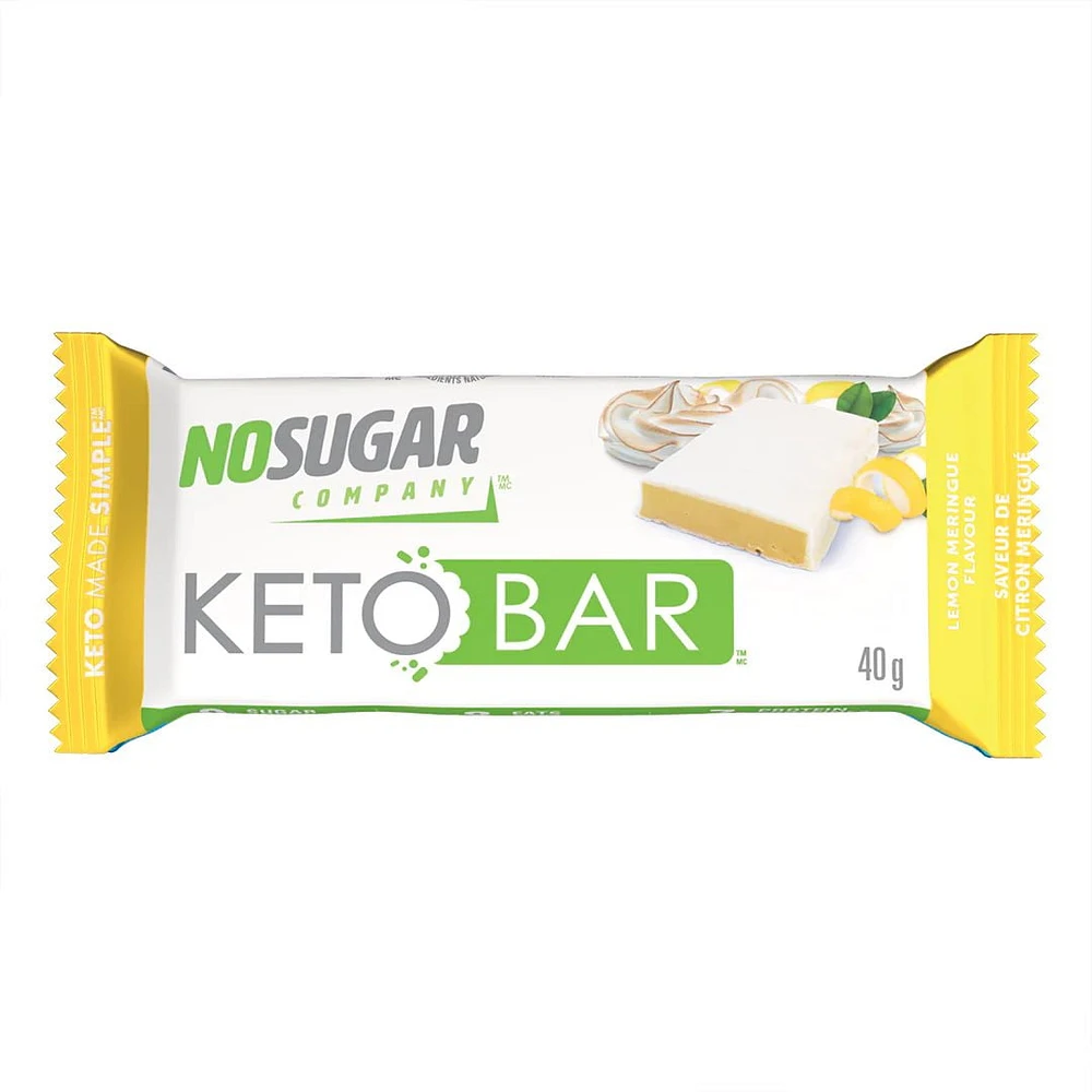 No Sugar Keto Bar Saveur citron meringué