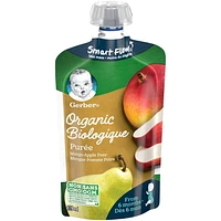 GERBER Organic Purée, Mango Apple Pear, Baby Food, 128 ml, 128 ML