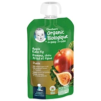 GERBER Organic Purée, Apple Kale Fig, Baby Food, 128 ml, 128 ML