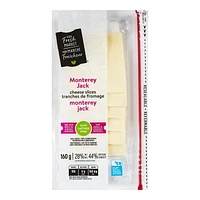 Your Fresh Market Monterey Jack Cheese Slices, 160 g