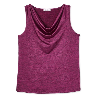 Time Square Women's Cowl Neckline Top, Sizes S-XXL